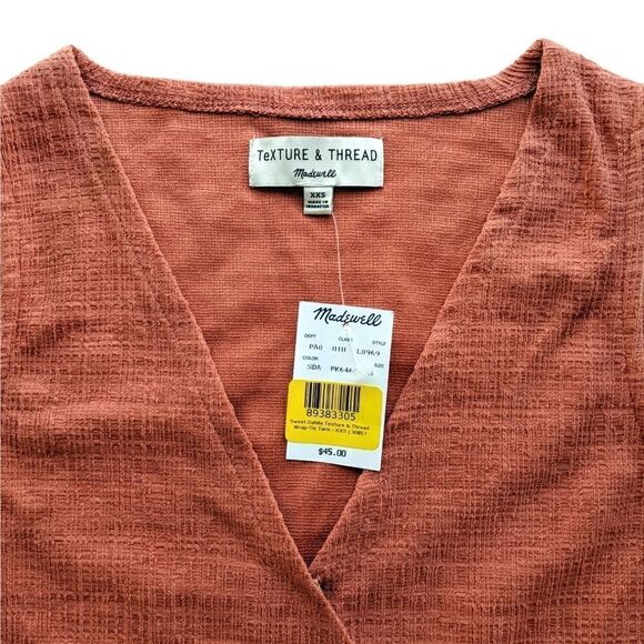 Madewell Texture & Thread Wrap-Tie Top - Picture 5 of 8